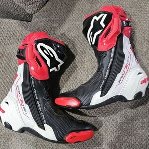Alpinestars Supertech R Black and Red Boots